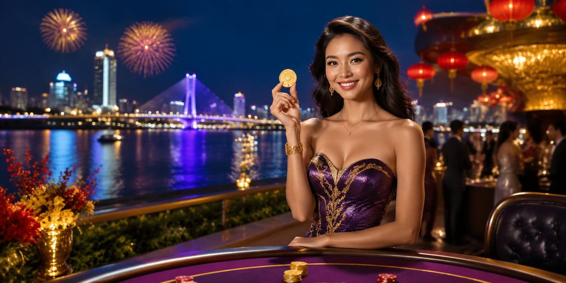 Không gian lễ hội Đà Nẵng với chủ đề xổ số và thông tin giao dịch VND